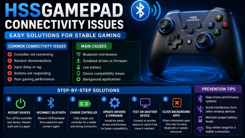 connectivity issues hssgamepad