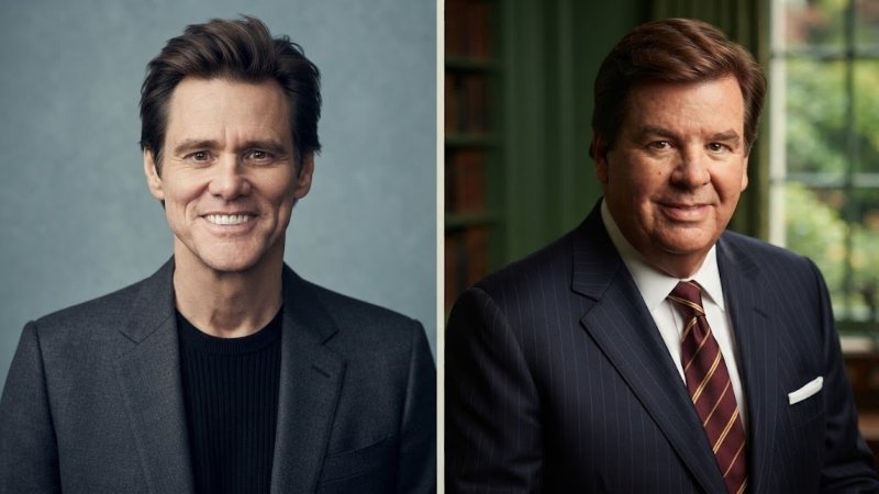 Jim Carrey and Johann Rupert